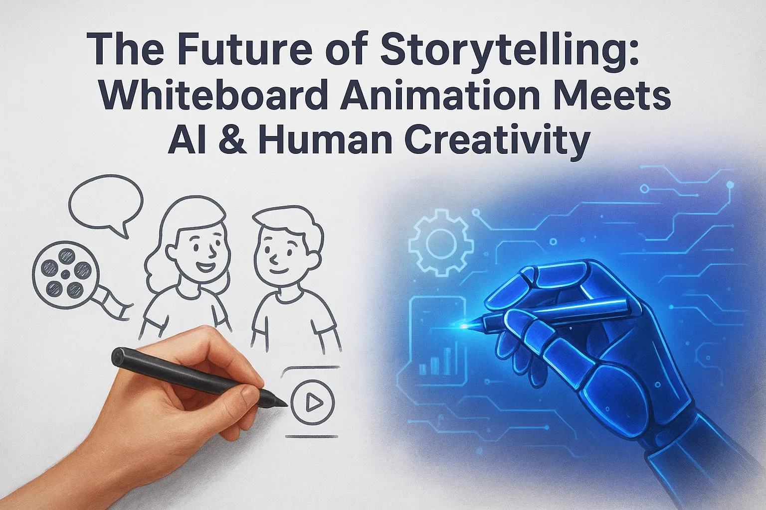 The Future of Storytelling: Whiteboard Animation Meets AI & Human Creativity